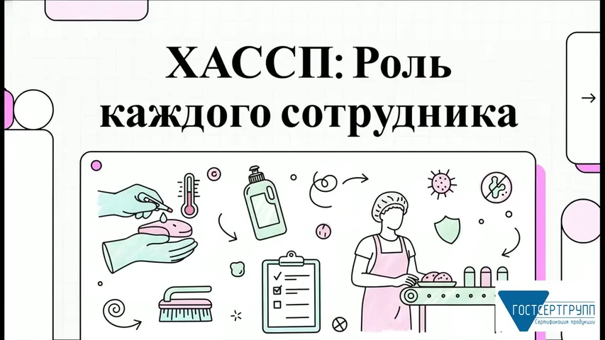 Видеоурок «Роль сотрудника в ХАССП»