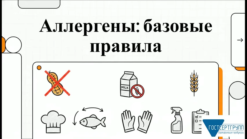 Видеоурок «Аллергены: базовые правила»