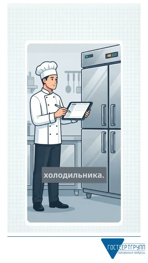 Кадр из ролика «Температура холодильника: измерили — записали — отреагировали»